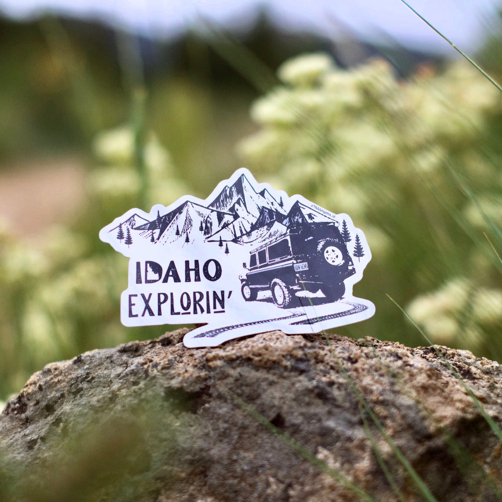 Idaho Explorin' Sticker